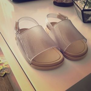 Mini Melissa glitter sandals